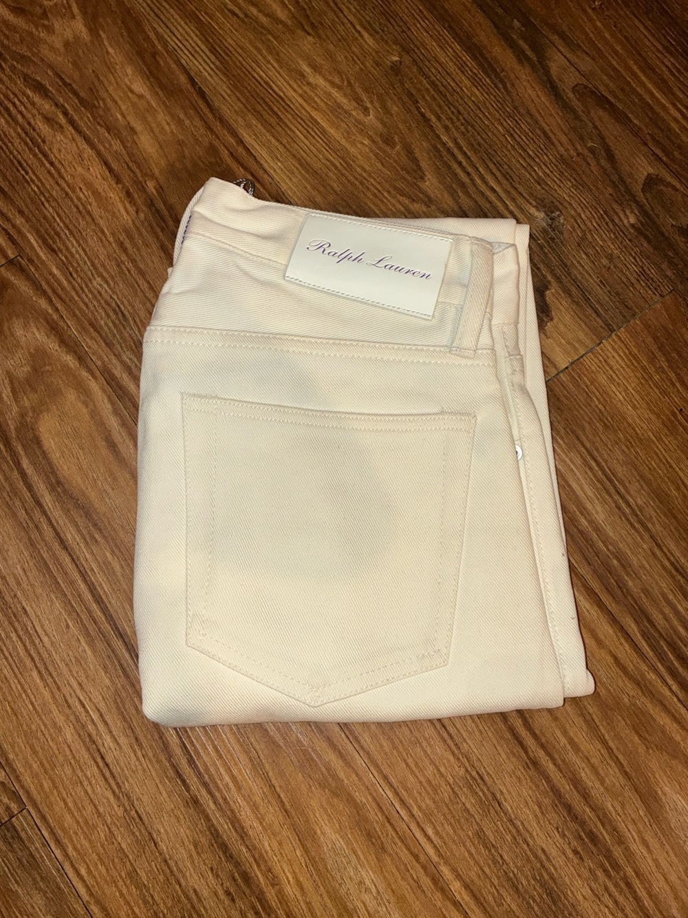 Ralph Lauren Purple Label Off-White Thomson Stretch Jeans